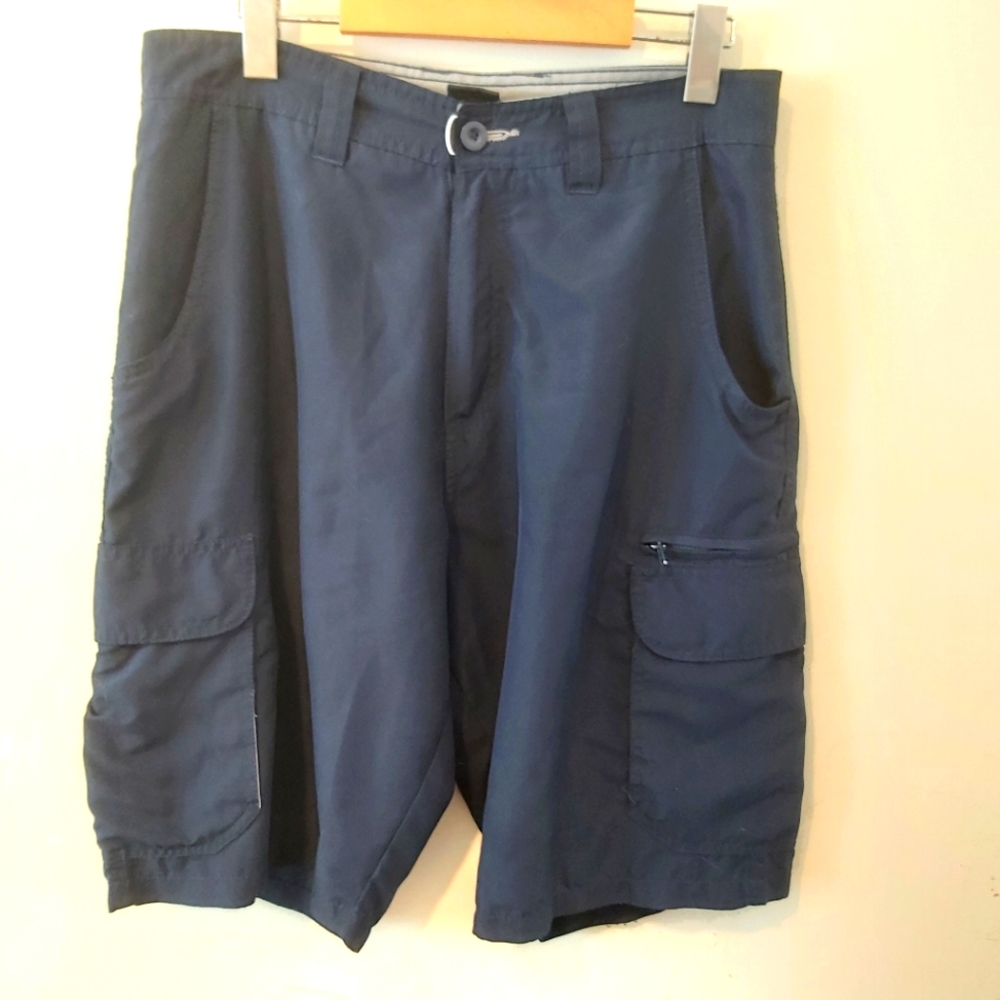 BURNSIDE | Men's Cargo Shorts Blue Size 30"